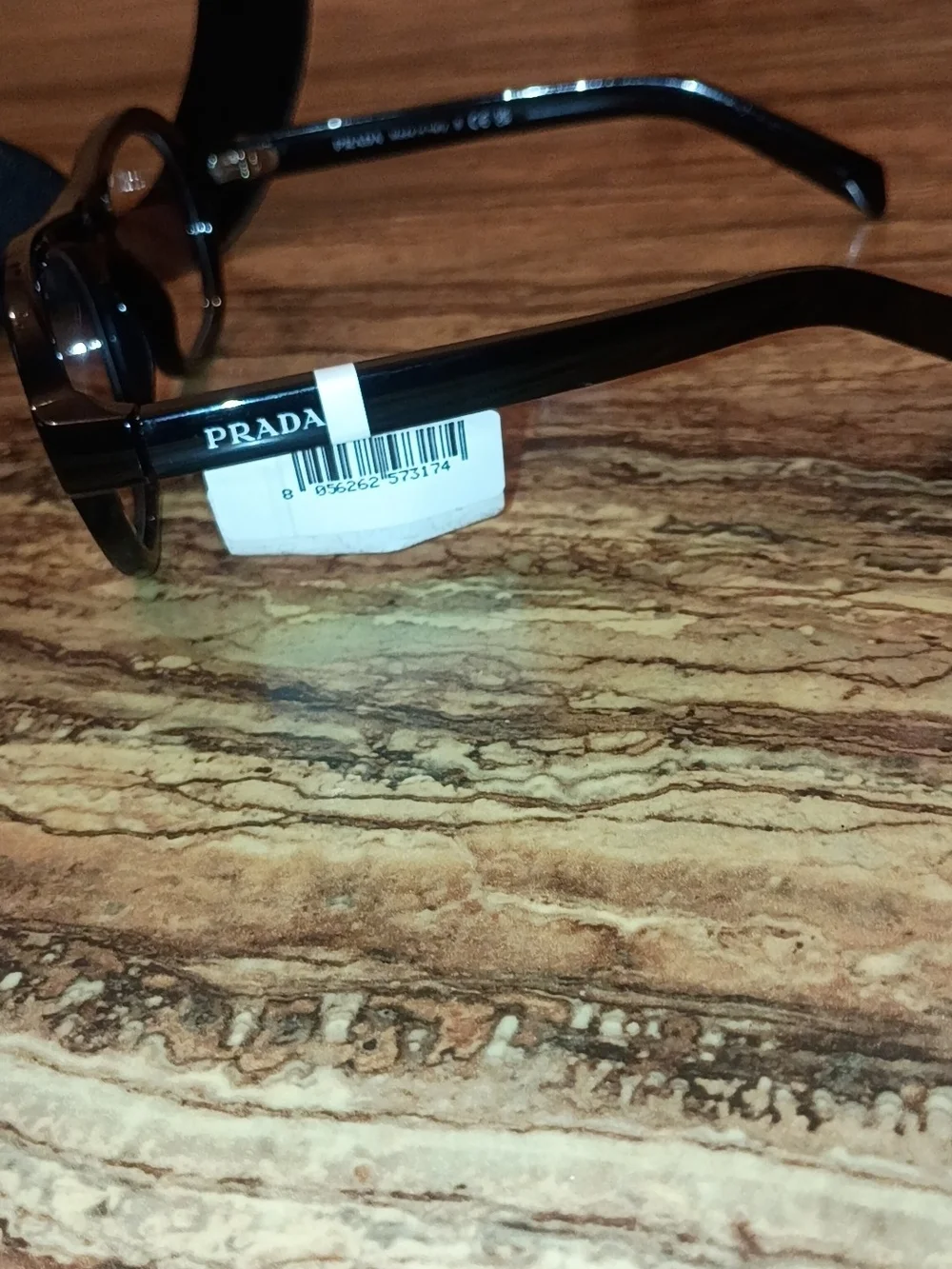 Prada Black Round Optical Frames - Picture 2 of 4